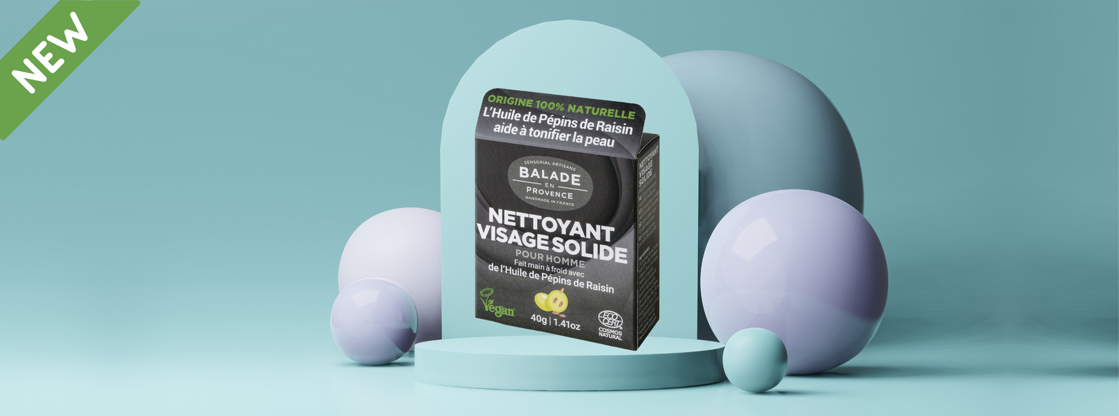 Nettoyant Visage Solide Homme 