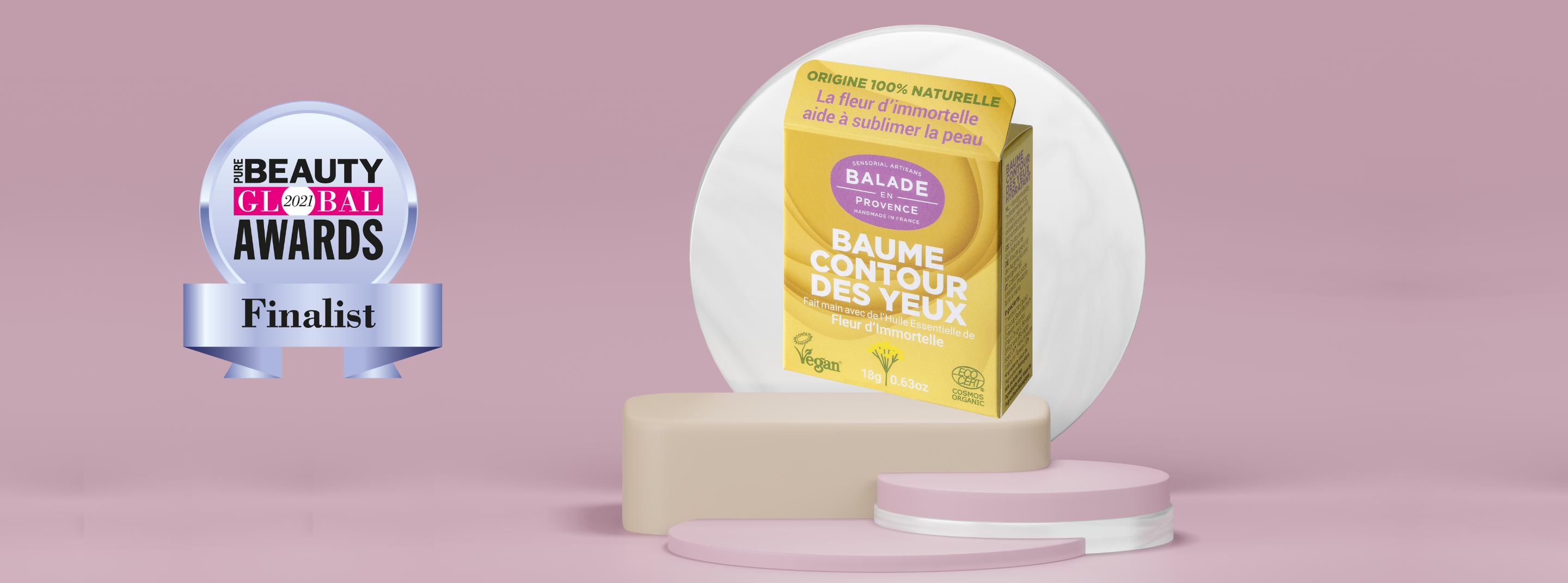 notre Baume contour des yeux est FINALISTE du Pure Beauty Global Awards