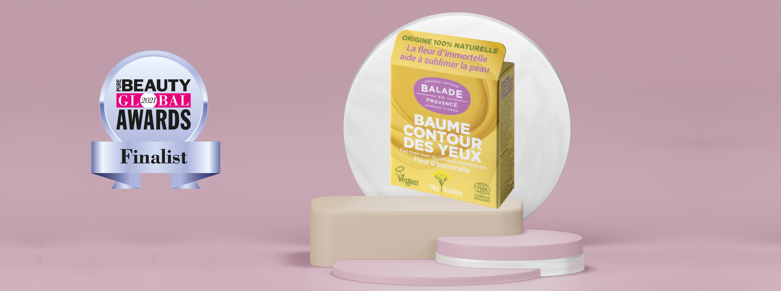 notre Baume contour des yeux est FINALISTE du Pure Beauty Global Awards