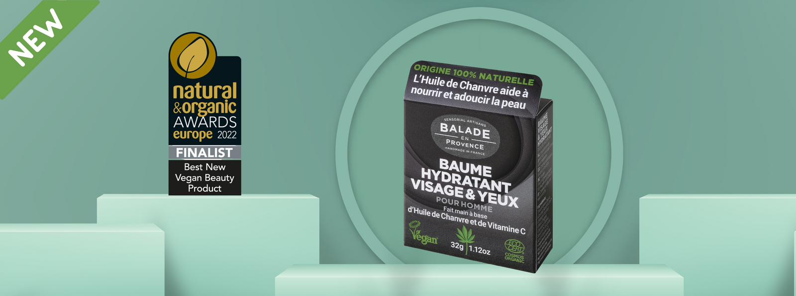 Crème Solide Visage et Contour des Yeux pour Homme