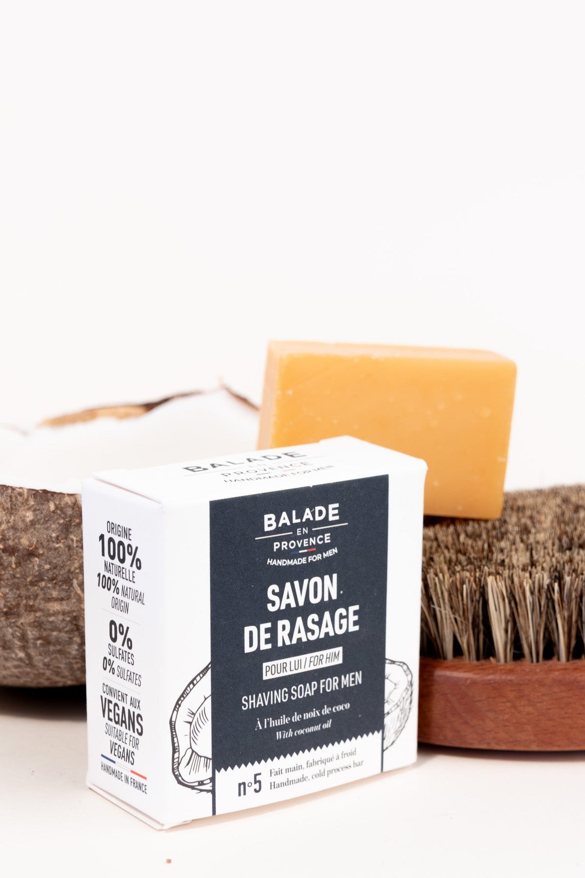 Savon de Rasage pour hommes avec brosse de rasage