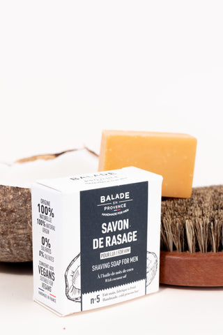 Savon de Rasage pour hommes avec brosse de rasage