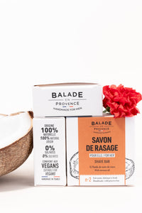 Savon de Rasage Femme avec ses ingrédients