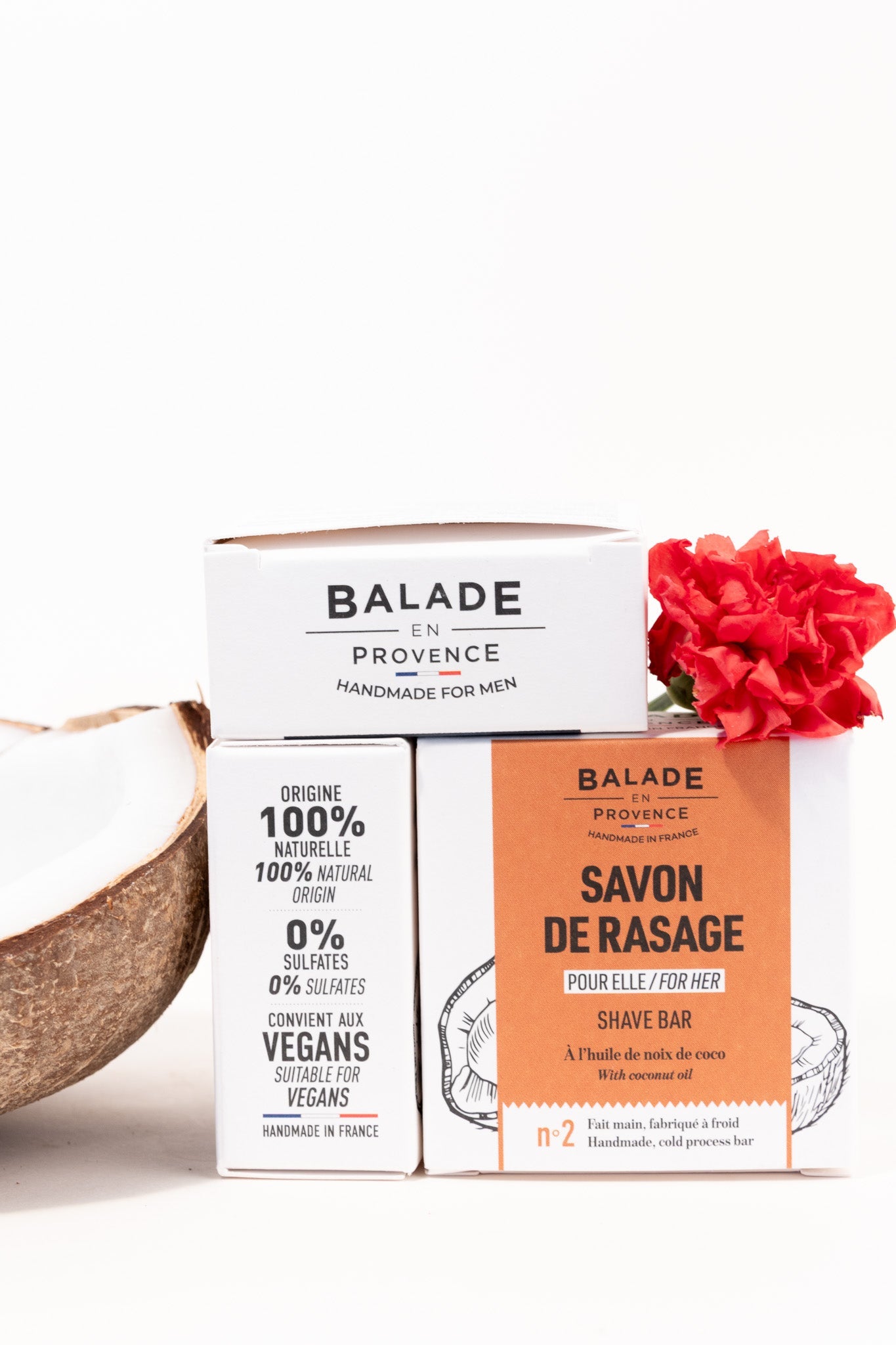 Savon de Rasage Femme avec ses ingrédients