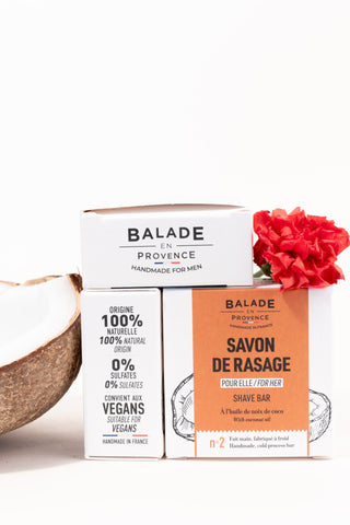 Savon de Rasage Femme avec ses ingrédients