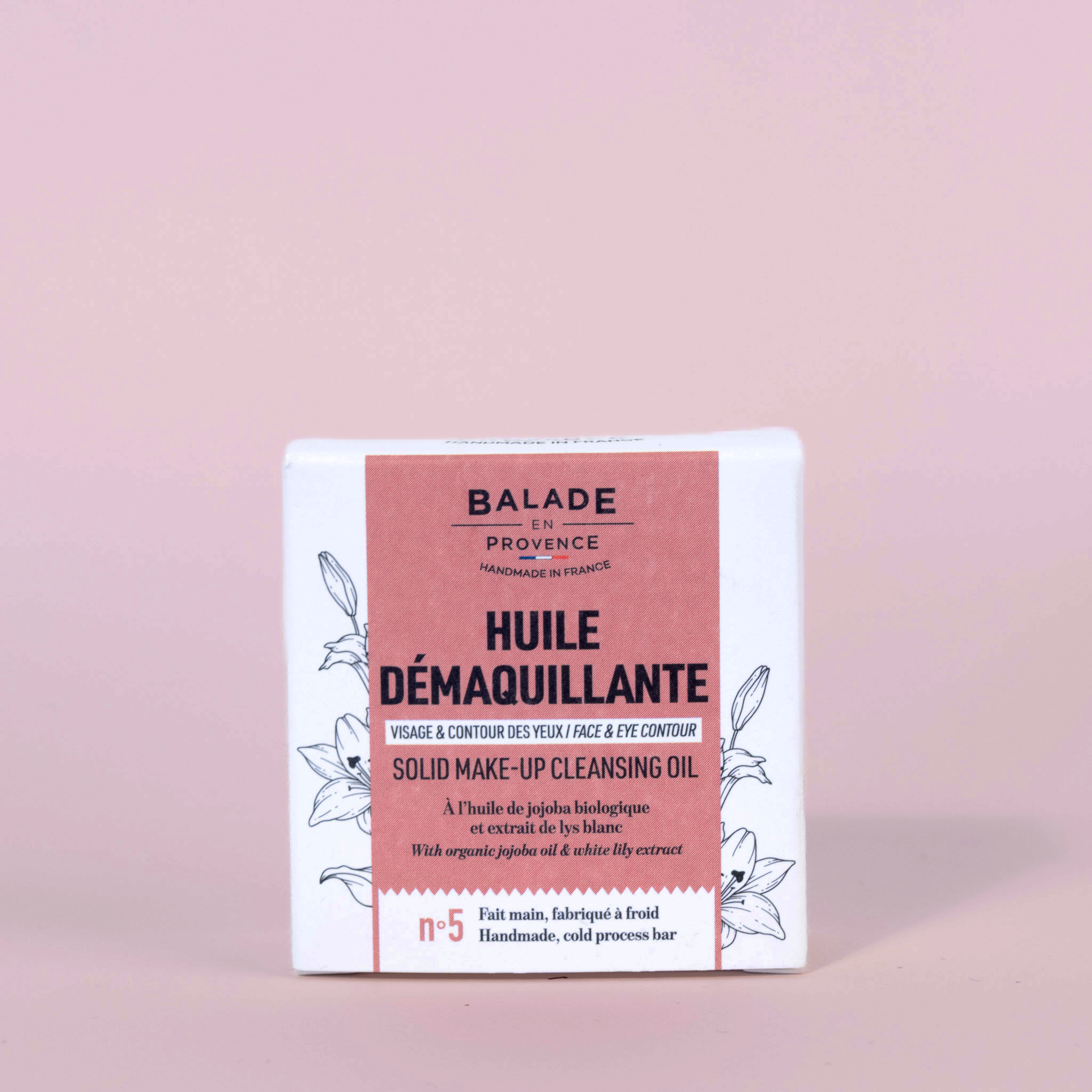 Huile Démaquillante Solide Balade en Provence – vue de face