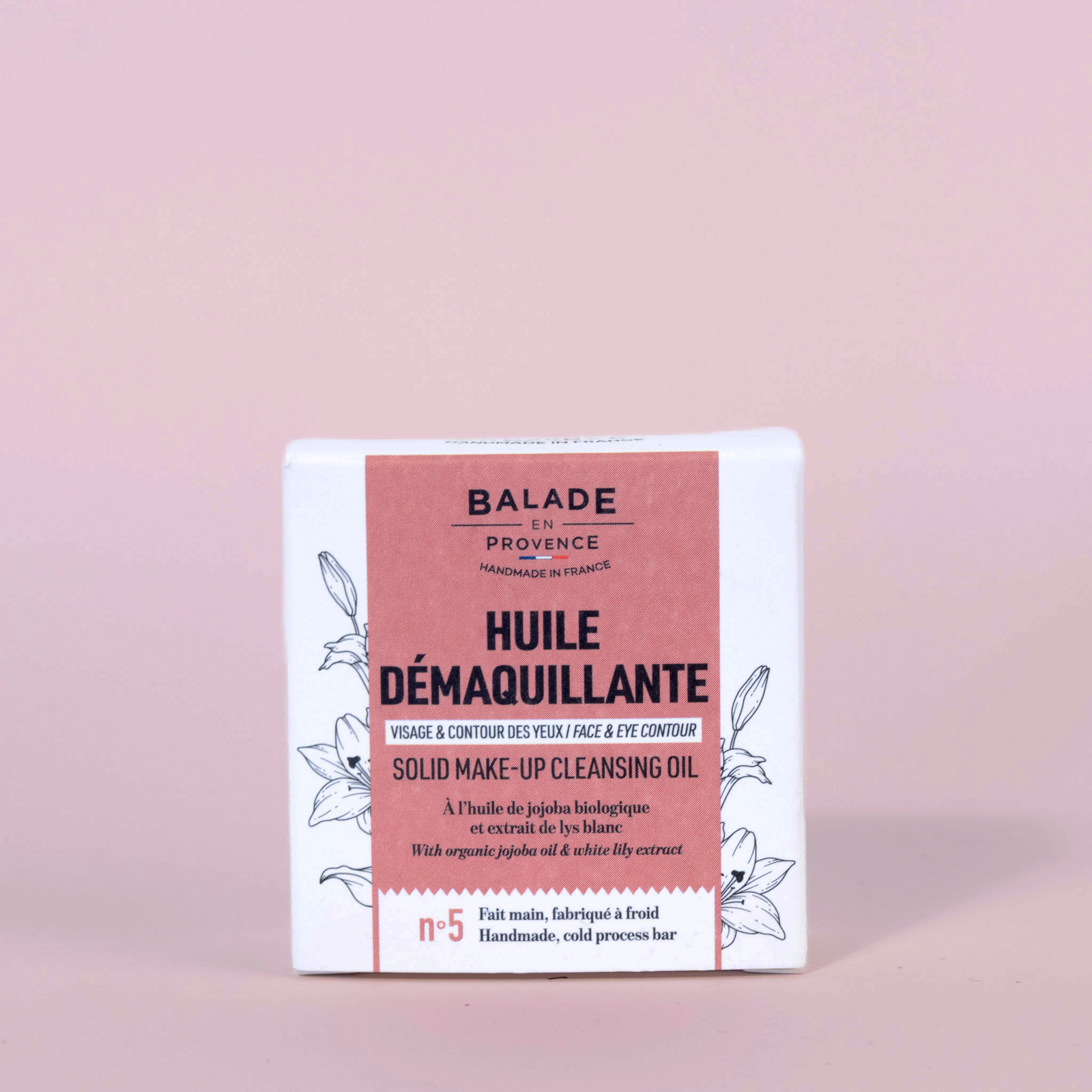 Huile Démaquillante Solide Balade en Provence – vue de face