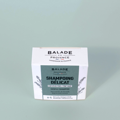 Emballage du Shampoing Lavande – vue du dessus