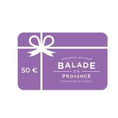 carte cadeau 50€, balade en provence, handmade in france 