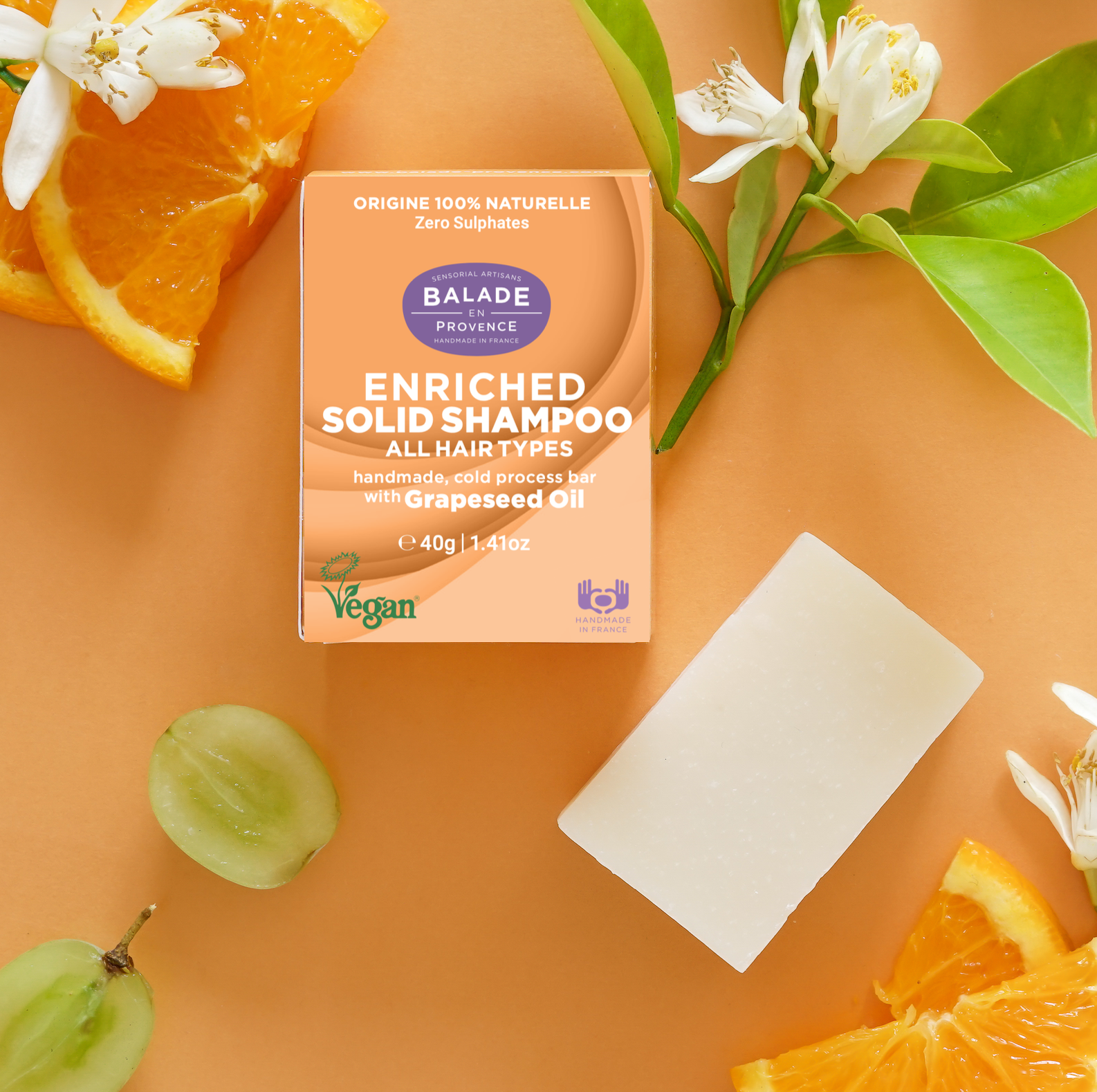 zero waste, zéro plastique, skincare, shampoing enrichi, tous types de cheveux, zero sulfates, cosmétique solide, cosmétique biologique, vegan, compostable, handmade in france, beauty product, skincare routine