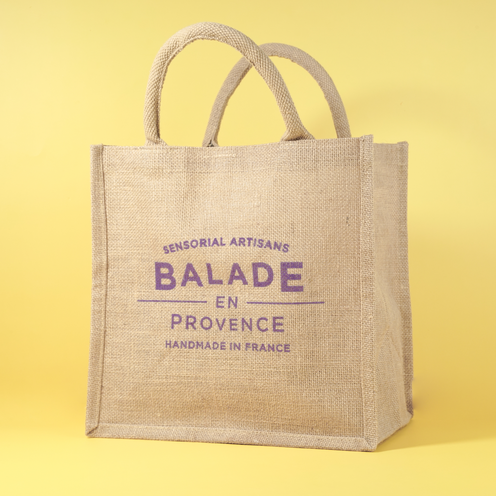 sac en jute, balade en provence, handmade in france 