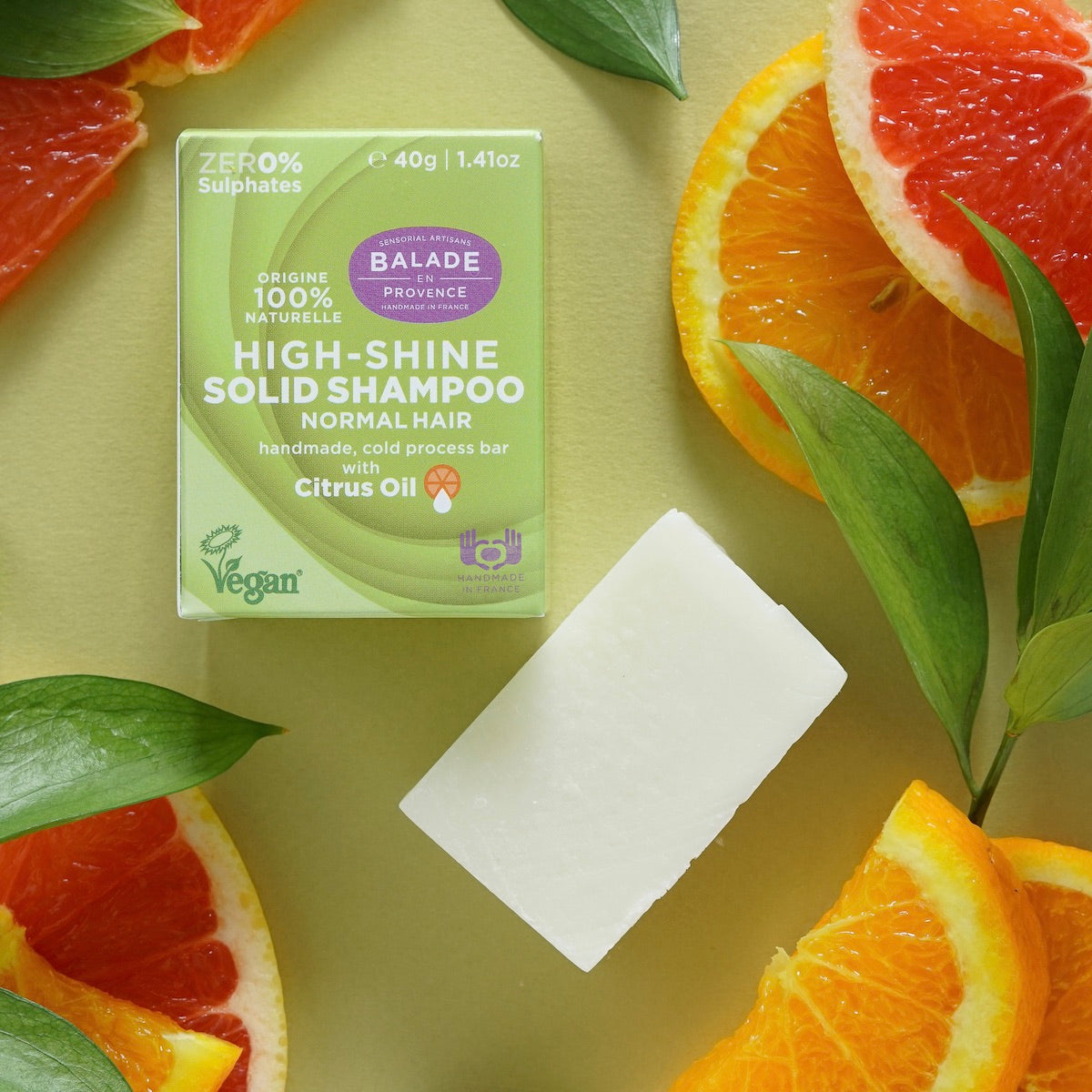 zero waste, zéro plastique, skincare, shampoing brillance, tous types de cheveux, zero sulfates, citrus oil, cosmétique solide, cosmétique biologique, vegan, compostable, handmade in france, beauty product, skincare routine 